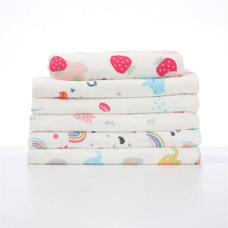 Customizable Soft Skin-friendly Lightweight 6 Layers Gauze Bath Towel