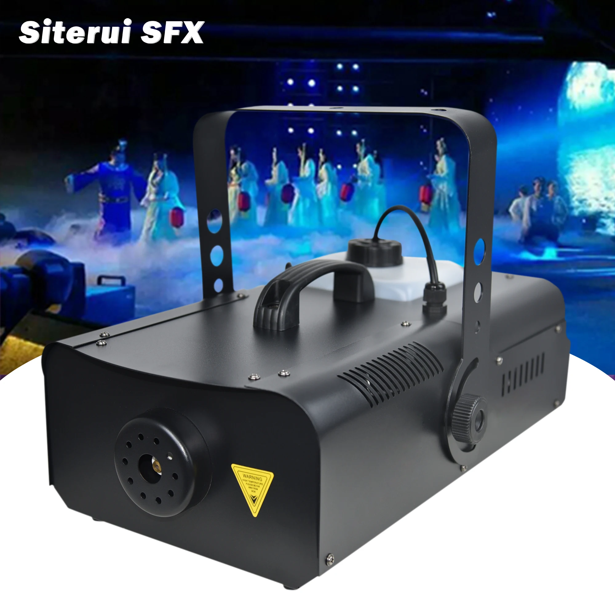 Siterui SFX 1500W black metal shell fog machine DMX controls the stage white smoke equipment Wedding stage atmosphere equipment