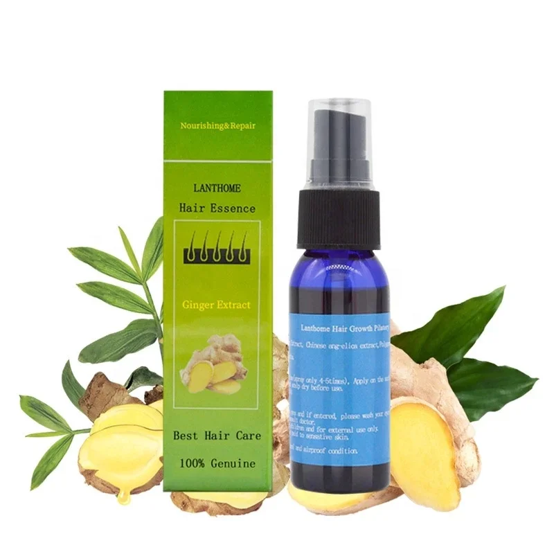 LANTHOME 100% Genuine Ginger Extract Best Hair Care Essence Prevent Loss Spray