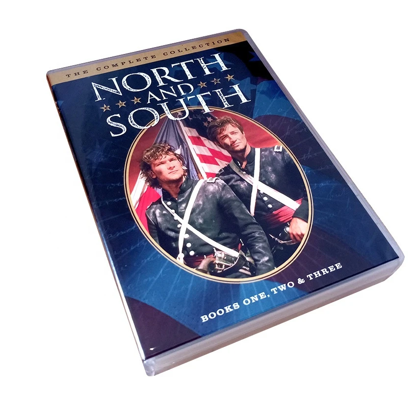 Купить новый Китай бесплатная доставка Заводские DVD-наборы в коробке фильмы диск дублирующая печать TV SHOW US North и South 1-3 8 дисков