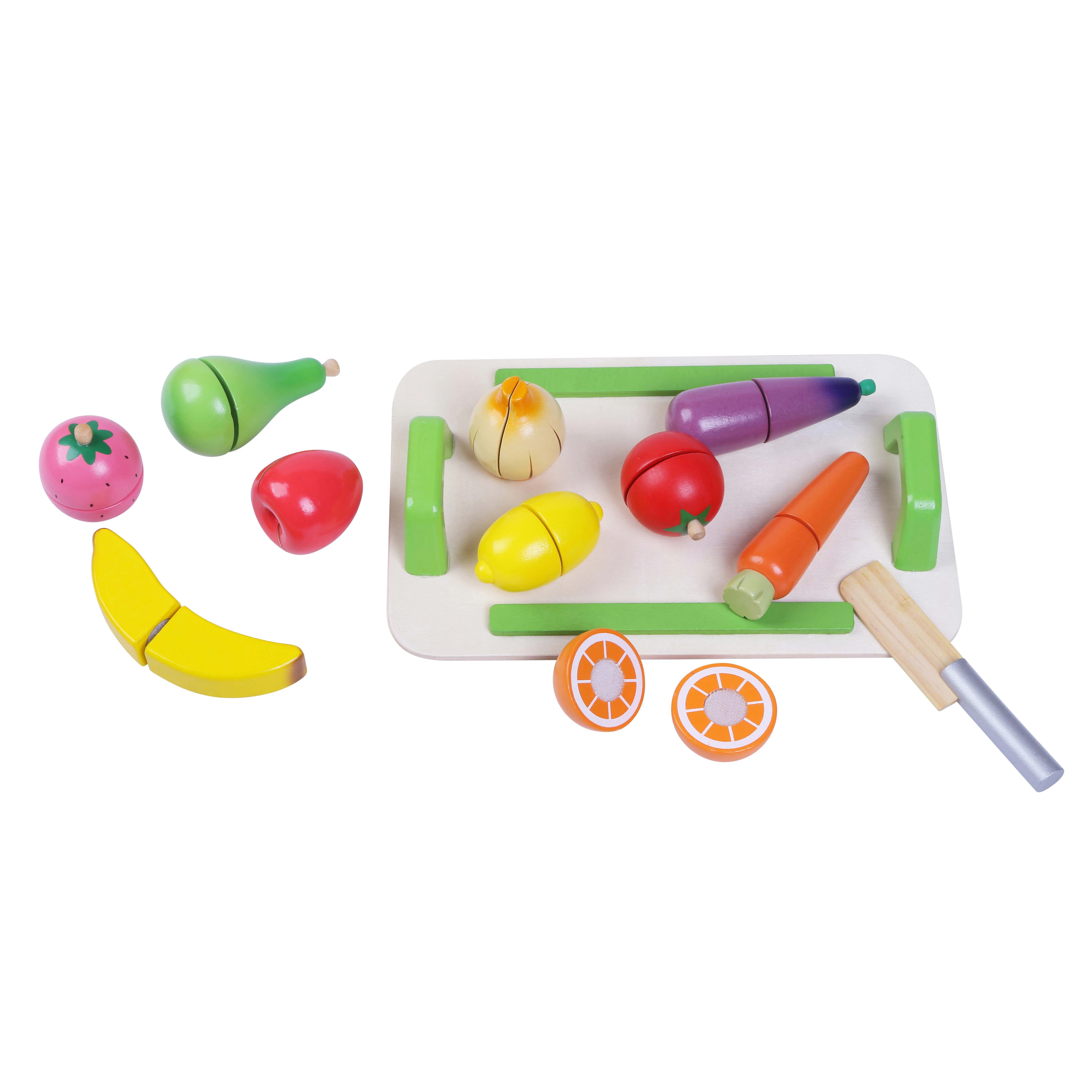 Kids Toys Role-play Educational Toys Wooden Cutting Set Toy