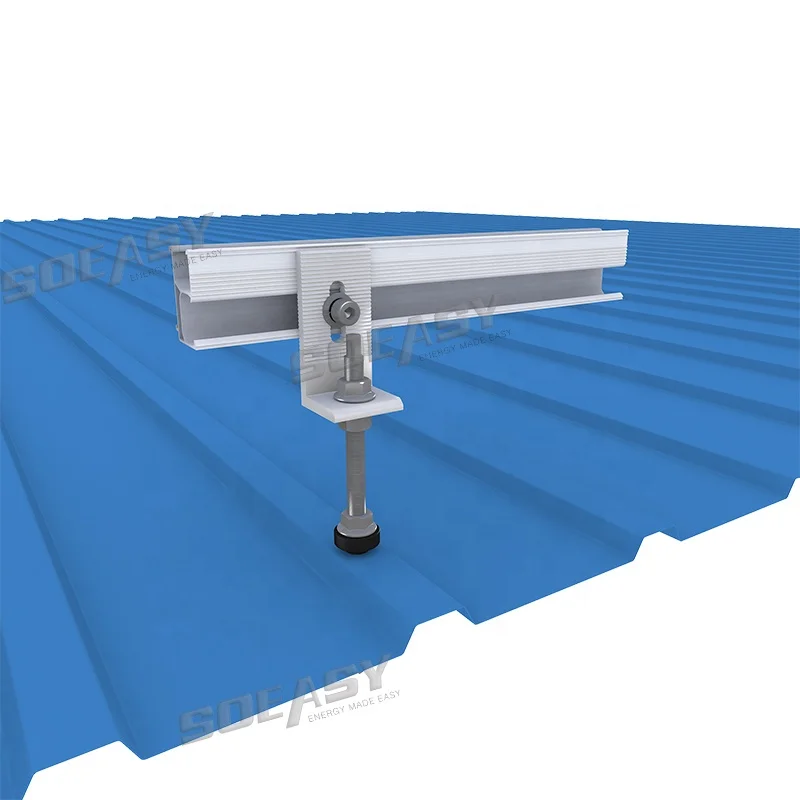 Двойная Резьбовая гофрированная металлическая кровельная вешалка Soeasy на солнечной батарее Болты Винты с L-образными ножками