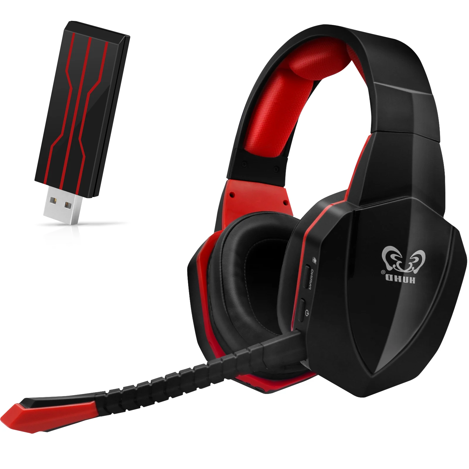 
2.4Ghz wireless computer gaming headset for Nintendo Switch, PS4PS5, PC, 7.1 for gamer 