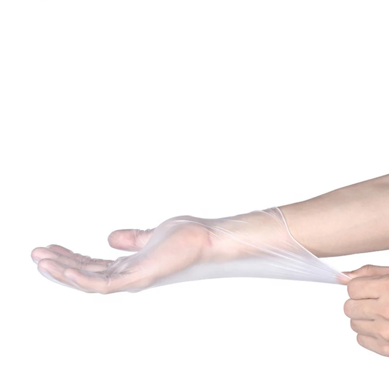 Protection Examination Disposable Vinyl Powder Free Transparent PVC Gloves