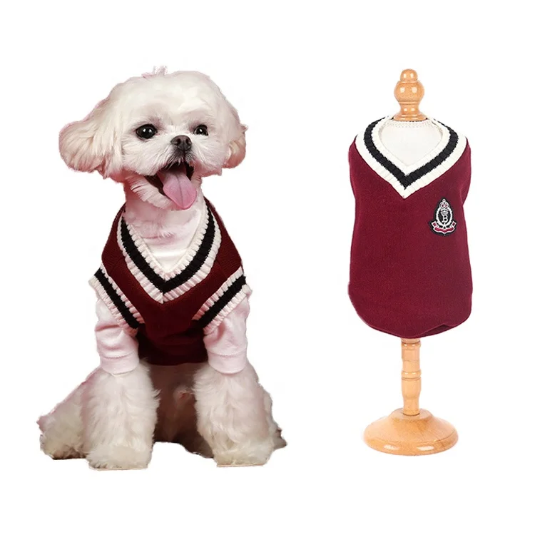 Wholesale Designer Classic Cable Knit Pet Dog Jumper Sweater Clothes
