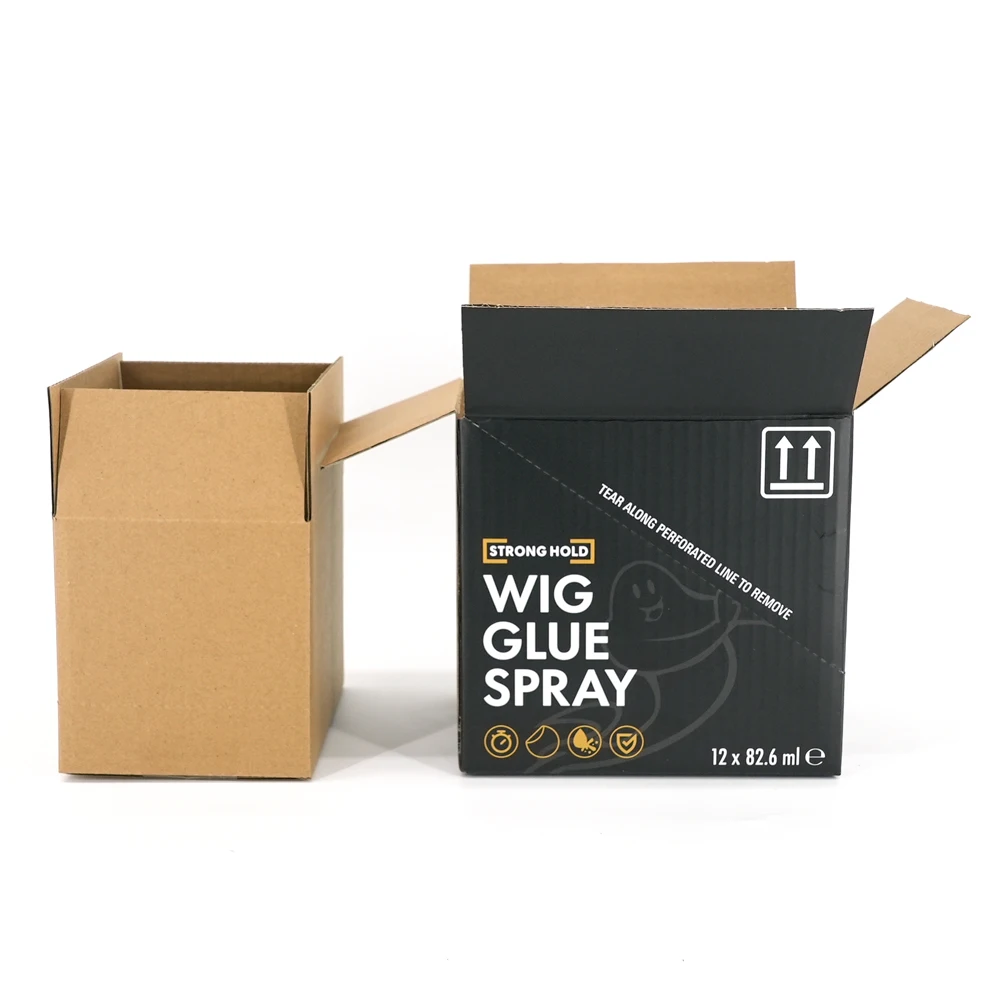 Factory Supply Foldable Corrugated Carton Strong Transport Shipping Boxes Craft Cardboard