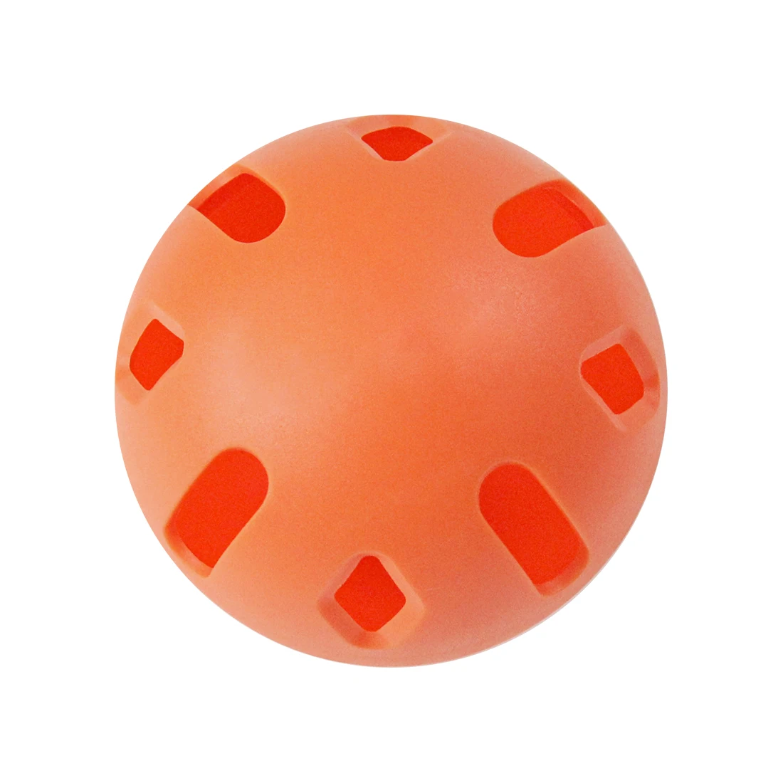 Wholesale Customized Holes 72mm EVA  Plastic Ball Indoor  Sports Plastic Orange Practice Baseball