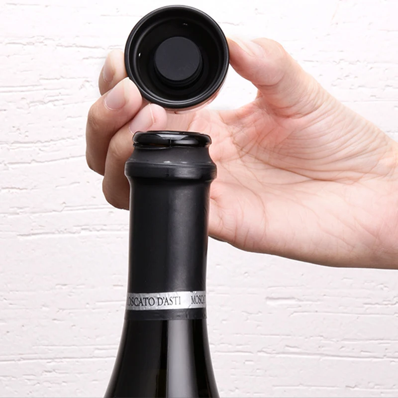New 7-day Sealing and Fresh-keeping Champagne Red Wine Silicone Gas-locking Wine Corks stopper