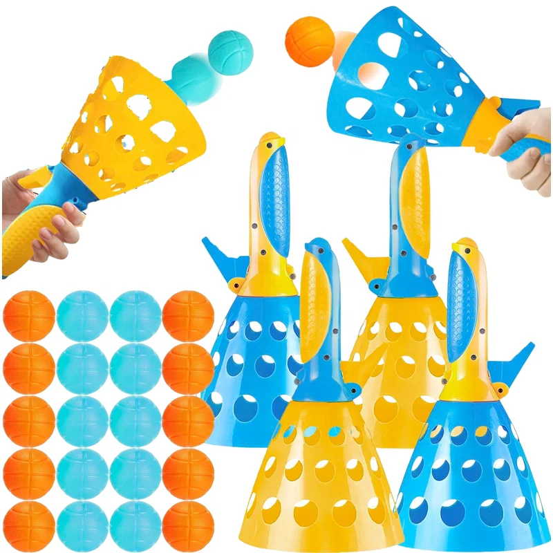 2024 Summer Products Gadgets Catch Launcher Baskets Beach Activities Sports Toys fun Pop Pass Catch Ball Game Toys For Family