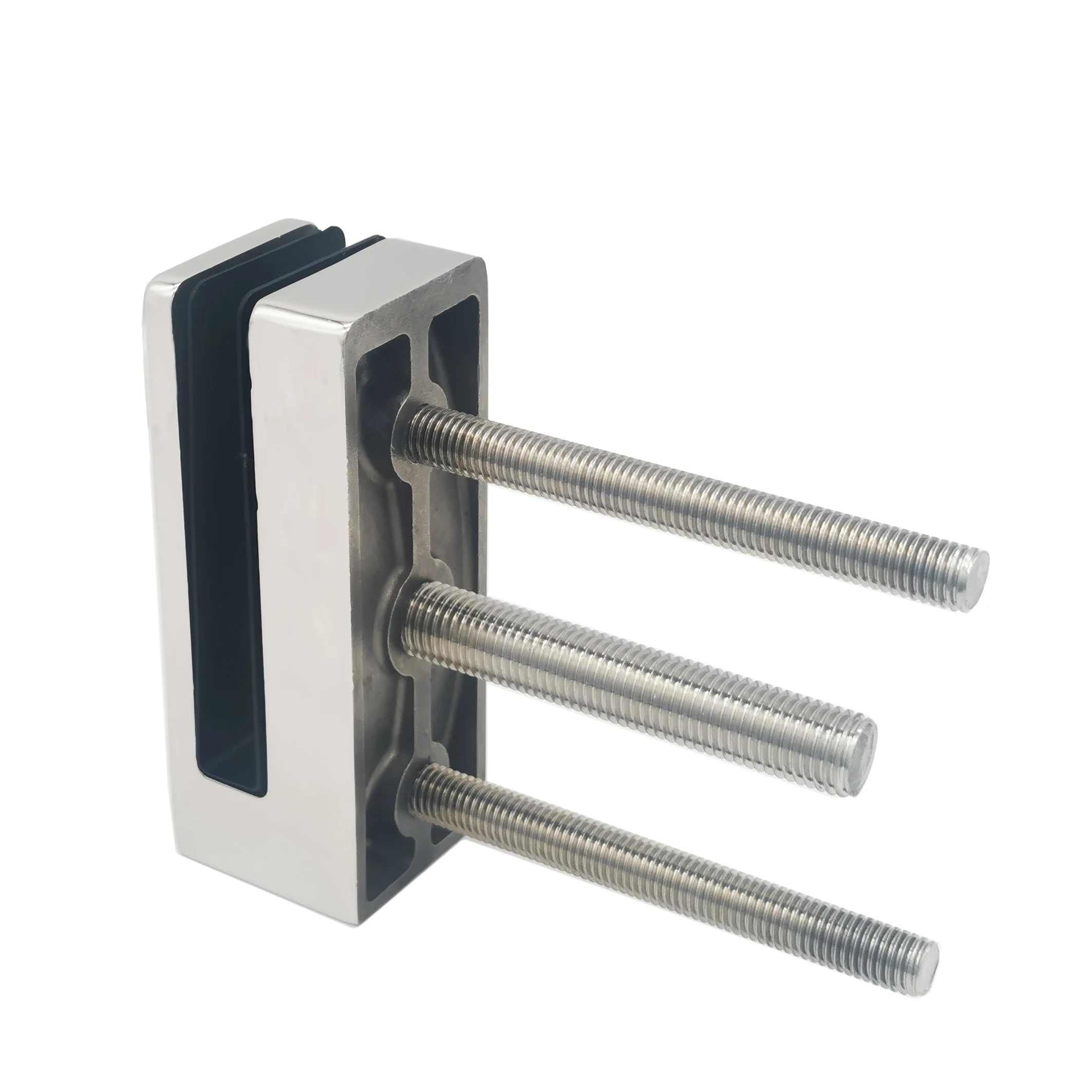 face side mount fence stair balustrade handrail balcony glass smart spigot railing clamp