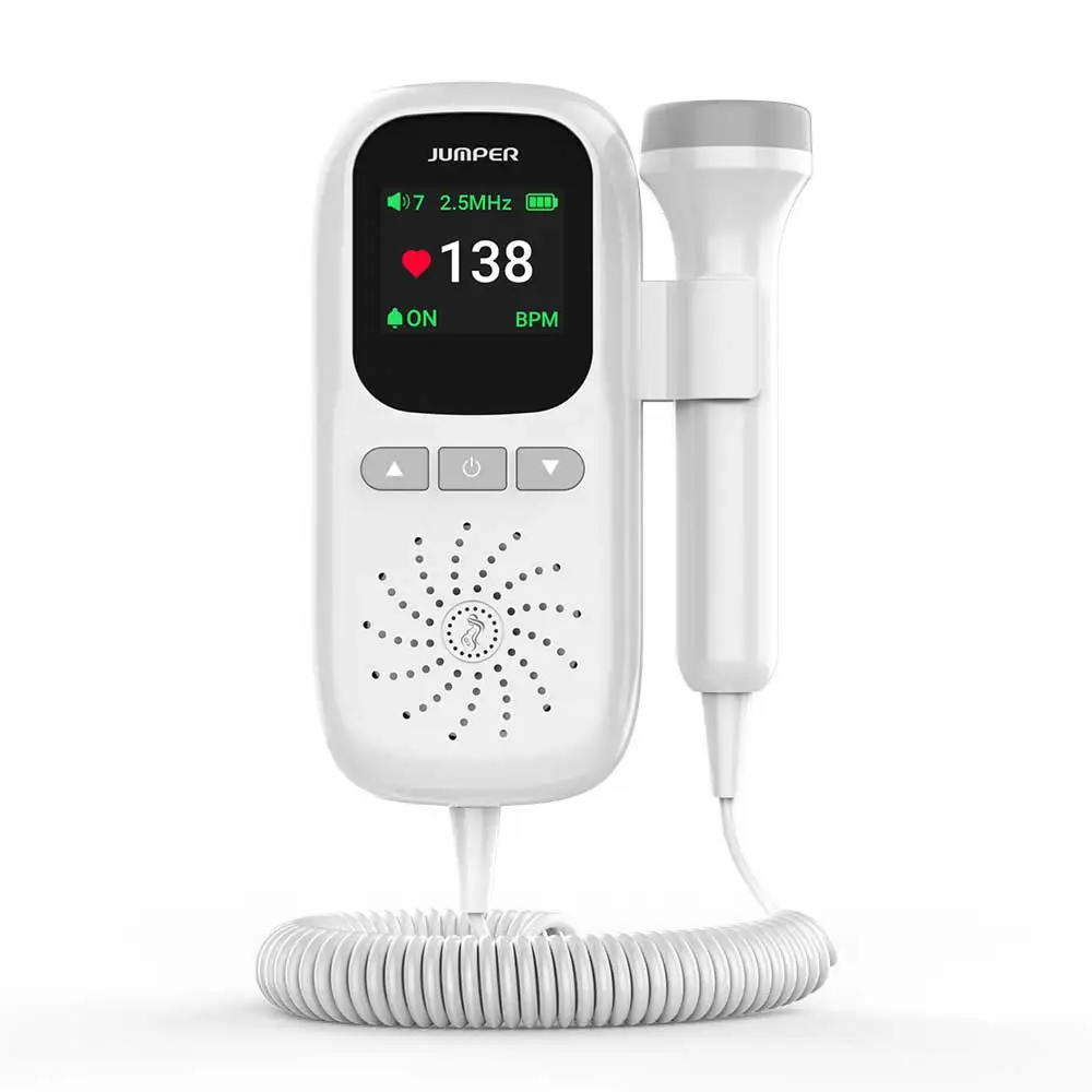 JUMPER JPD-100F New Design Handheld Ultrasound Baby Heartbeat Monitor Fetal Doppler Machine