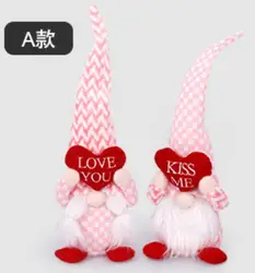 Cute Ornament Nordic Gnome Old Man Doll for Home Decoration Valentines Day Gnome Gifts