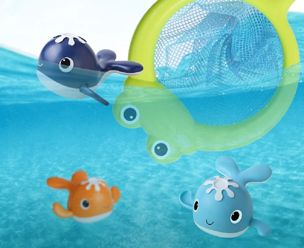 Clockwork Water Park Aquarium Moving Swinging Cartoon Christmas Wind Up Babies Fish Toys