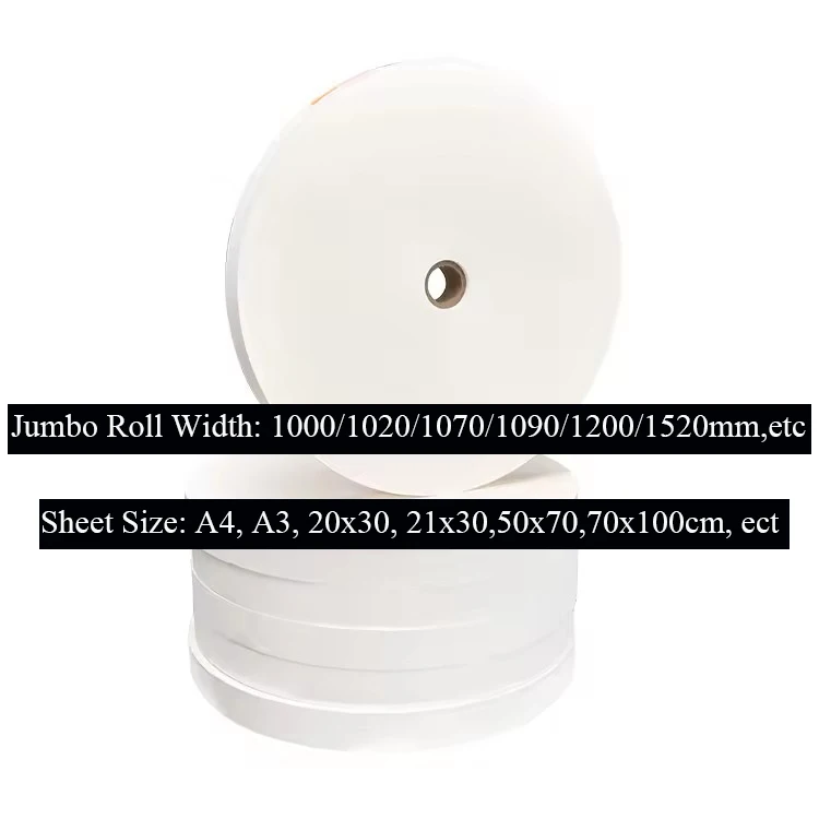 Custom C2S Coated Art Paper for Printing With Pe Coating Glassine Release Papers