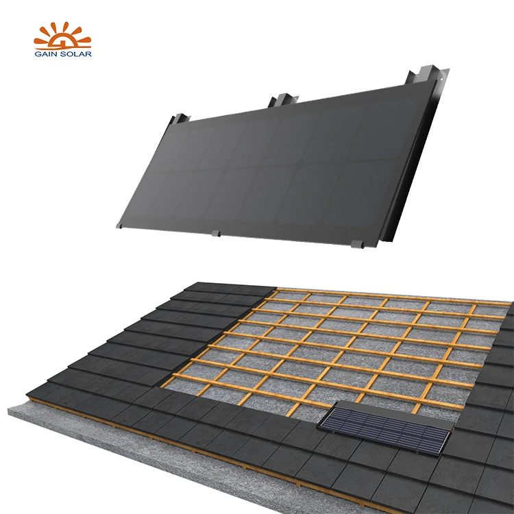 Clean Solar Energy Roof Tiles 600 Watt Solar Hybrid Inverter Windows 365 On-Grid Green Roof System 1260mm*480mm Solar Panels