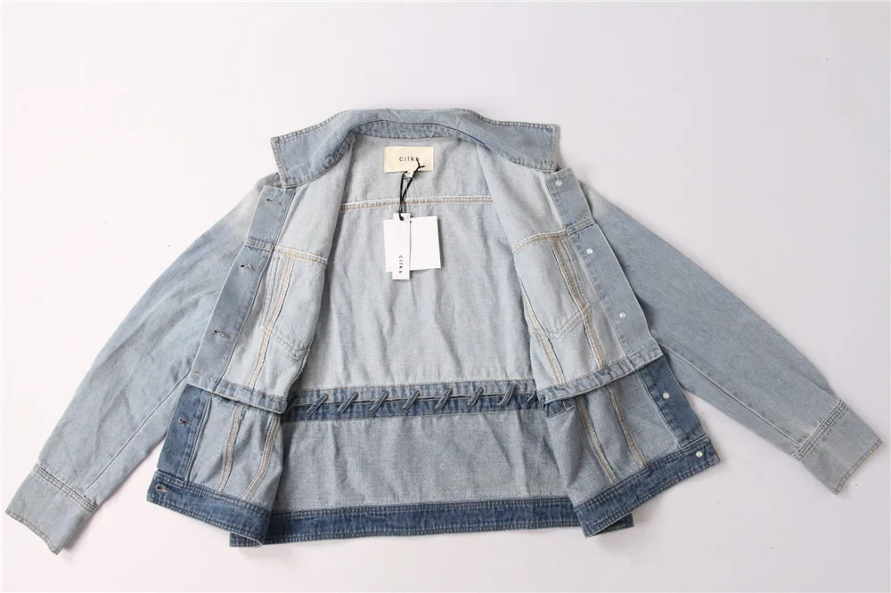 Stockpapa China good quality fashionable ladies casual denim jacket wholesale clothes for