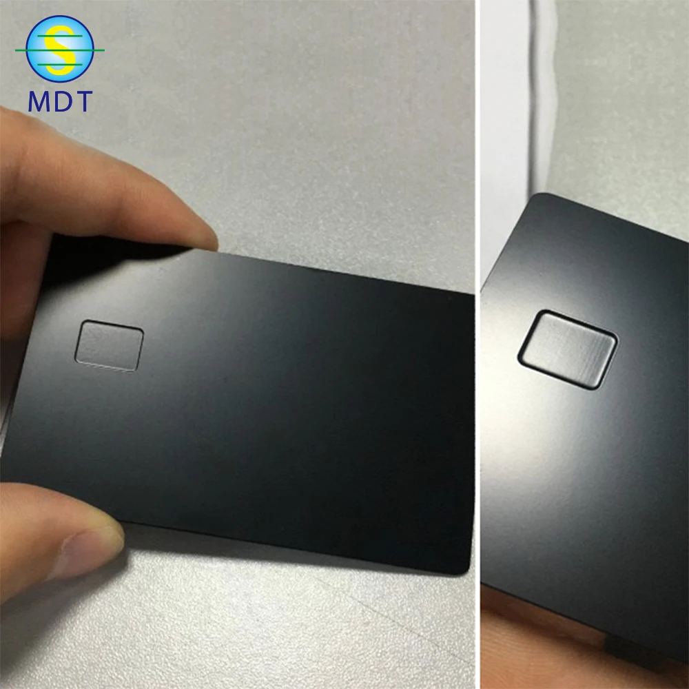Гравировка дешевая матовая поверхность отделка nfc металлическая карта