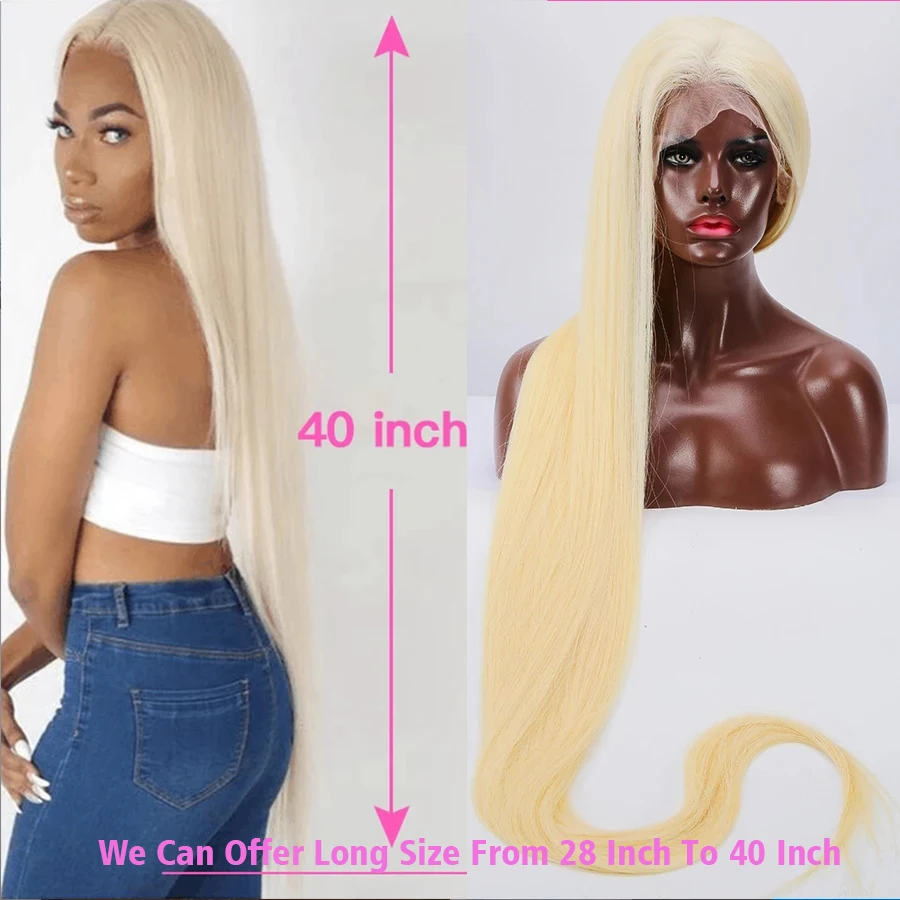 613 HD Human Hair Lace Wig, 13x4 13x6 613 Virgin Lace Front Wig,Wholesale Platinum Blonde 613 Transparent full Lace Frontal Wig