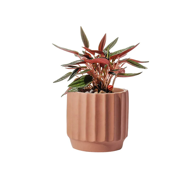 Medium Planter Flower Containers Clay Modern Decorative Unglazed Terracotta Pots