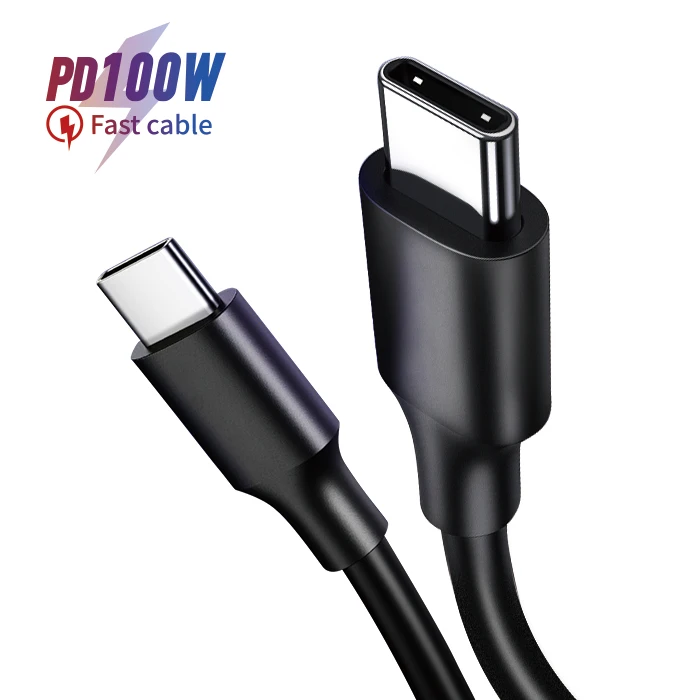 100W USB C to C Cable 6ft 1m Type-C 5A E Mark Fast Charging Cable For Macbook