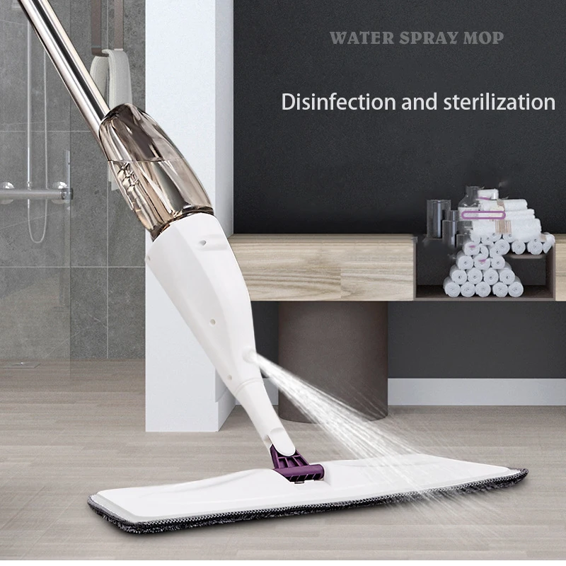 Hot Sale Made in China Lazy Household Floor Cleaning Microfiber Spray Mop Flat Mop Lazy Mop