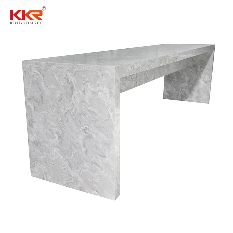 
modern design artificial stone Long narrow bar tables night club furniture bar counter 