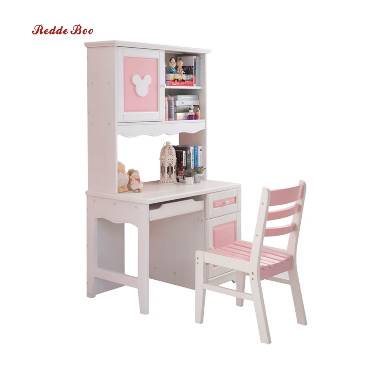 
wholesales special design pink color style kids use study desk for girl 6301 