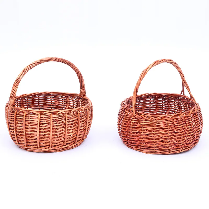 Wholesale hamper basket gift christmas wicker Gift Woven Small Wicker Hamper Willow Wicker Gift Basket