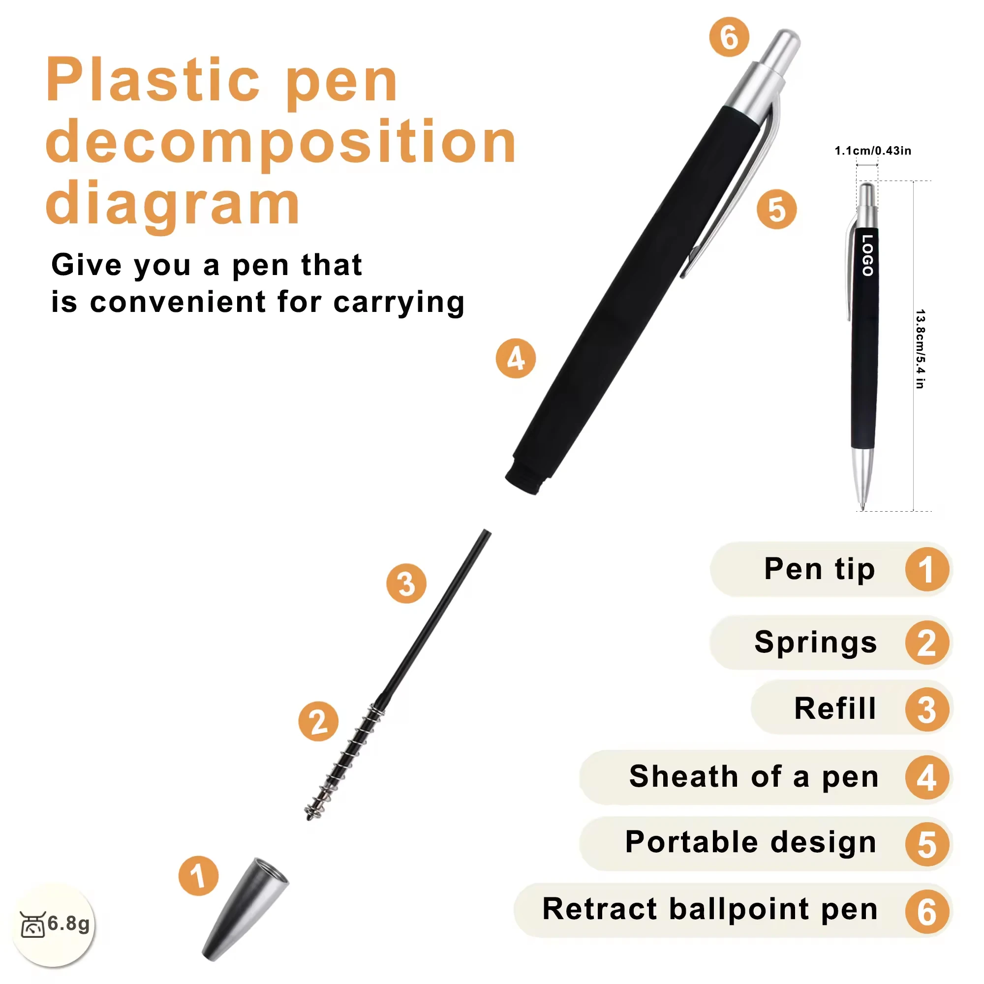 Aspire Blank Plastic Hotel Ballpoint Pen with Rubber Finish Push Ball Pens With Custom Logo for Promotional Gift Pen