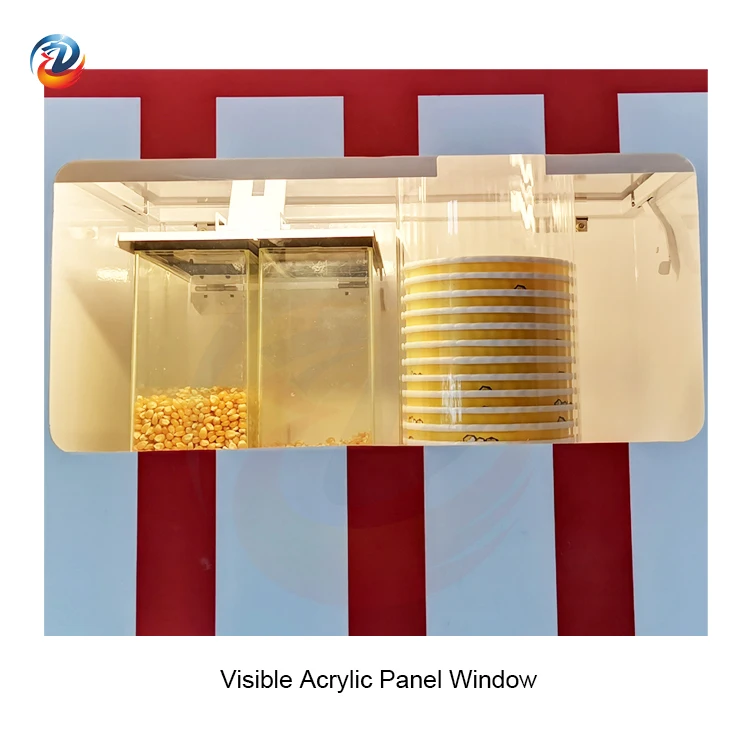 Home Use Big Popcorn Marshmallow Machine Fully Automatic Popcorn Vending Machine For Snake Food