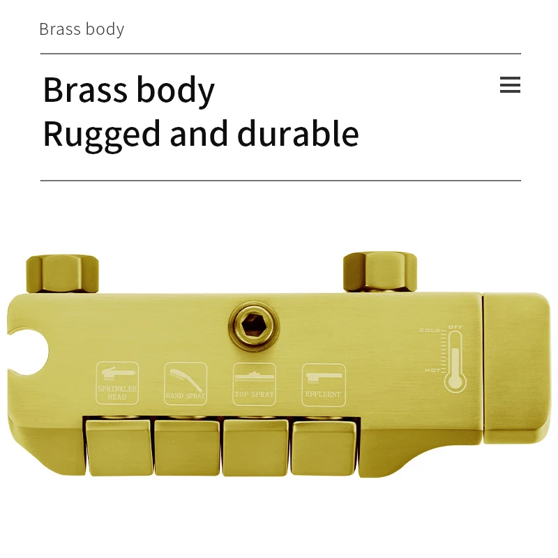 2022 Popular Grey-gun Bathroom Hotel Luxury Mixer Rainfall Shower Brass Mixer Rainfall Shower System Set Wall Mounted Showers