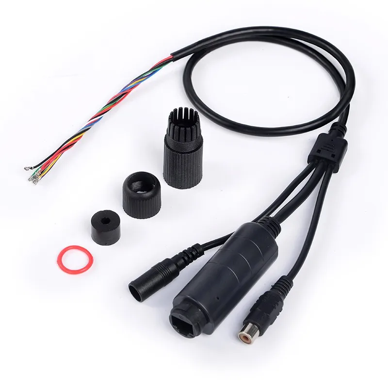 BlueRaven FS5712R Waterproof POE tail black with audio ISO 1500V high voltage isolation 10/100M waterporoof poe cable