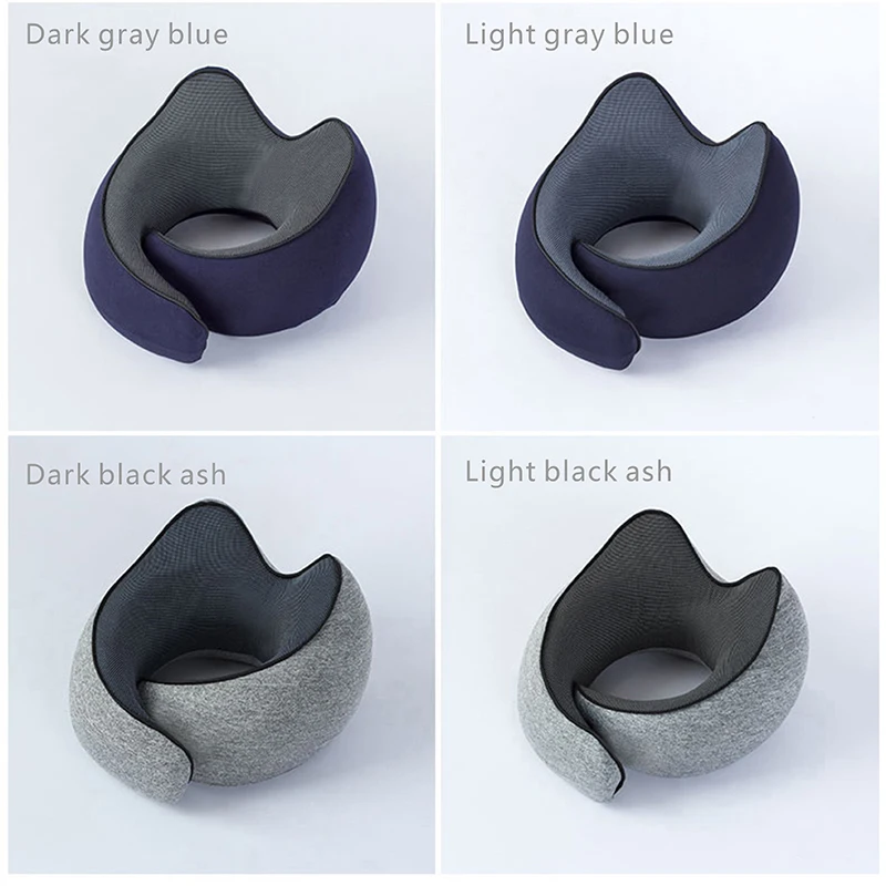 
Magnetic adjustment buckle Portable travel aircraft U-shaped slow rebound Memory foam Travel neck pillow 
