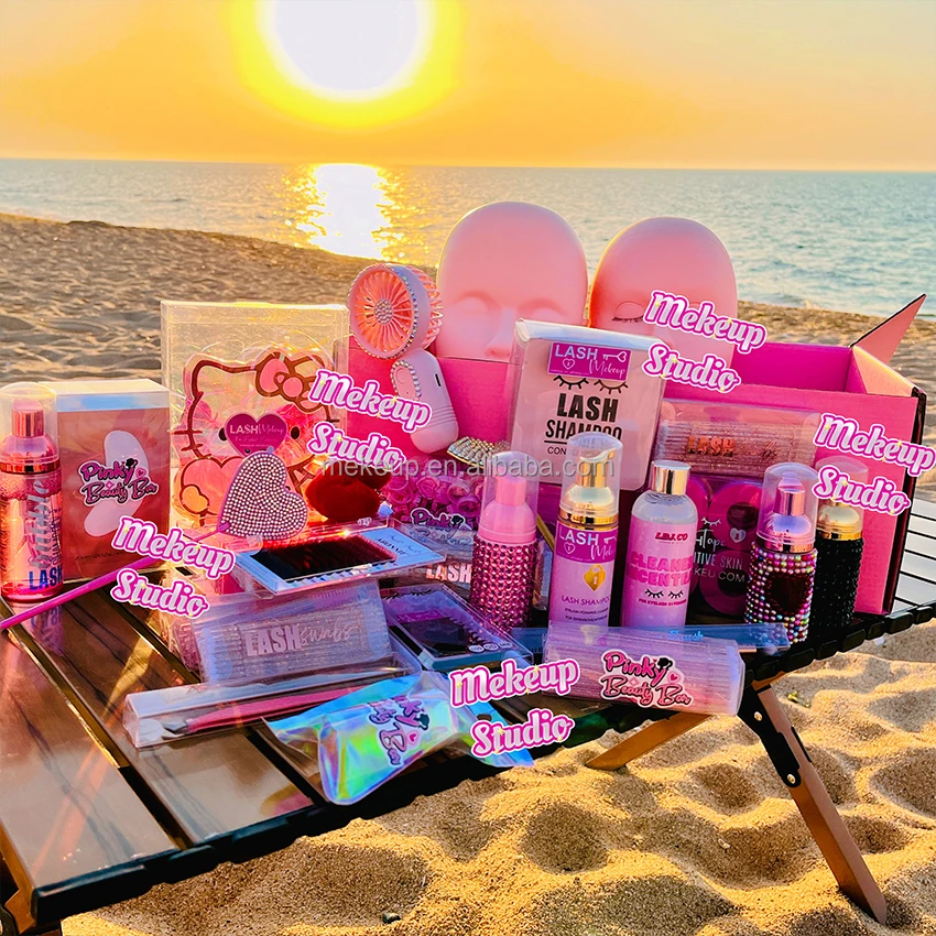 Glue Ring Eyelash Extension Tools Eye Lash Extension Starter Kit Lash Kits Private Labeling Makeup Sets