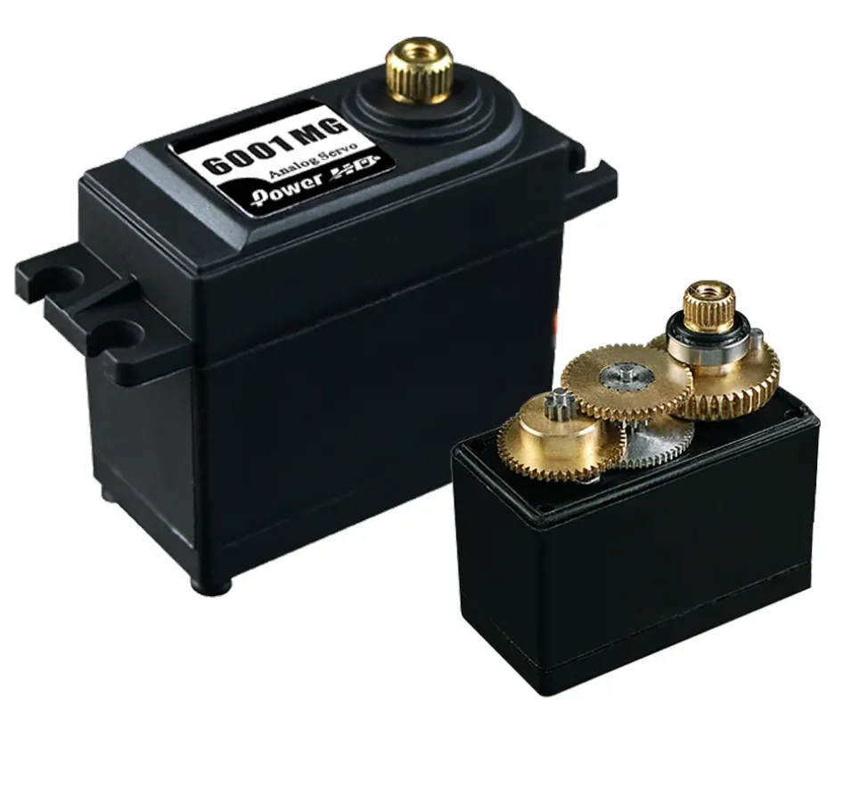 NewPOWER HD HD-6001MG 4,8 В-6,0 В 7 кг двойной подшипник Аналоговый сервопривод совместим с Futaba JR для RC Drift автомобиль багги Грузовик робот игрушка
