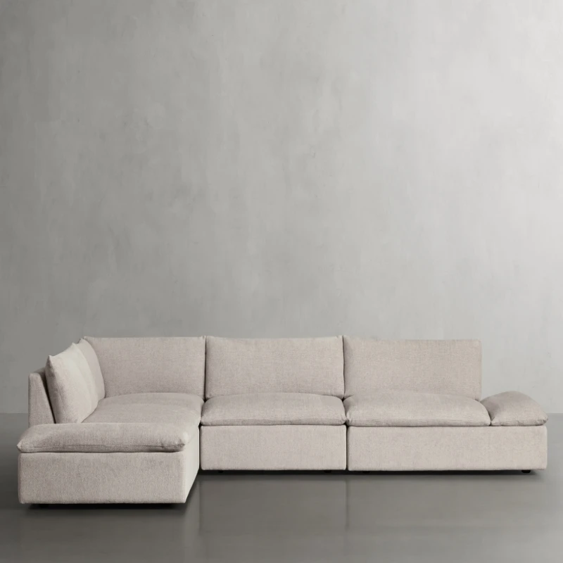 modern luxury 4 pieces modular top quality hot design sofa ideas best high end l-shape sofa set