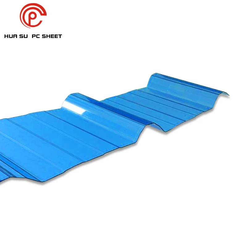 
High-strength cost-effective transparent plastic Corrugated polycarbonate sheet PC corrugated transparent roof panel for sheds 