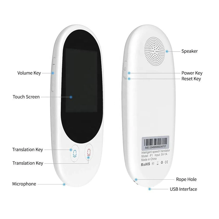Глобальный мини OEM Wi-Fi электронный переводчик голоса экран 2 4 дюйма SIM-карта высокая точность портативный языка