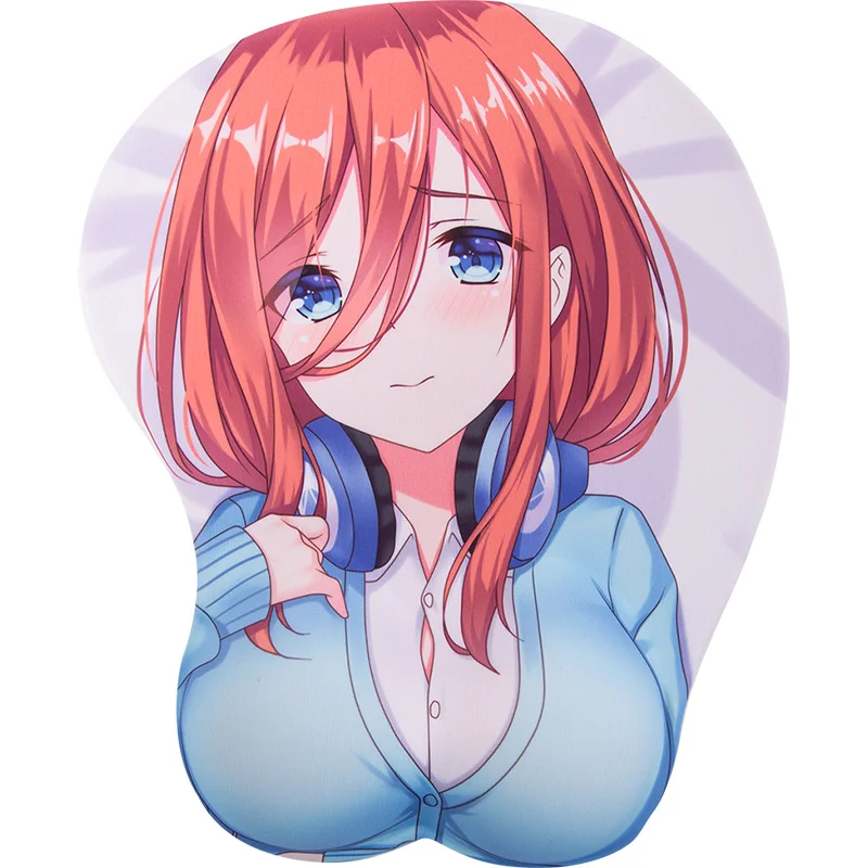 Amazon Hot  Custom color Cartoon 3d printed pads sexy girl breast mouse pad
