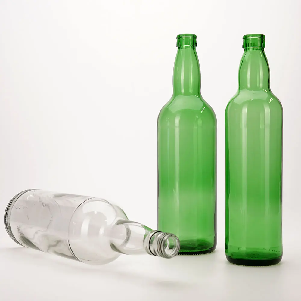 VISTA 2022 Hot Sell Luxury High Quality Empty Clear Glass Wine Vodka Rum Brandy Whisky Bottle 750ml 1000ml Whisky Bottle