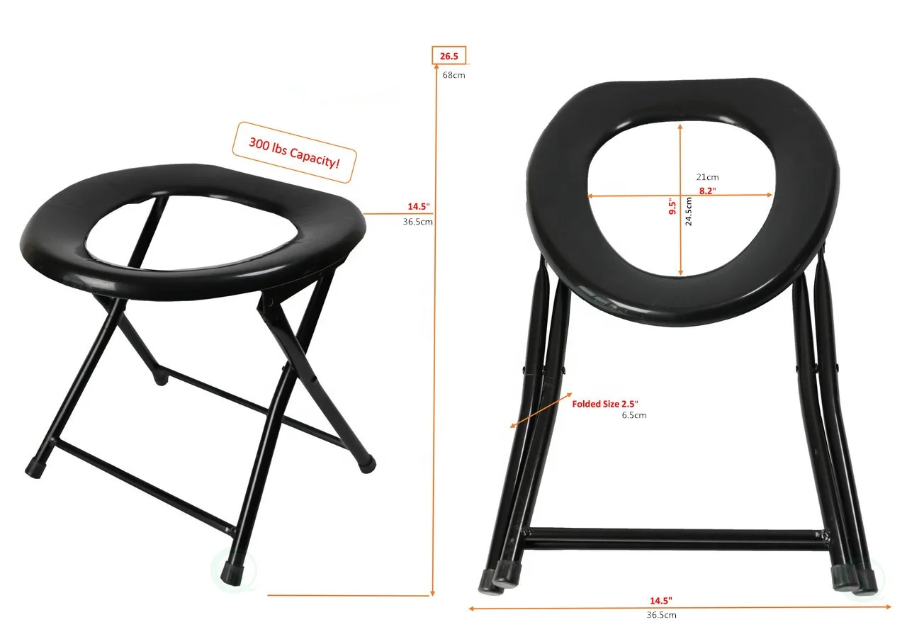 
Portable Folding toilet seat for bathroom/ Camping / Hiking Lightweight seat easy to carry 