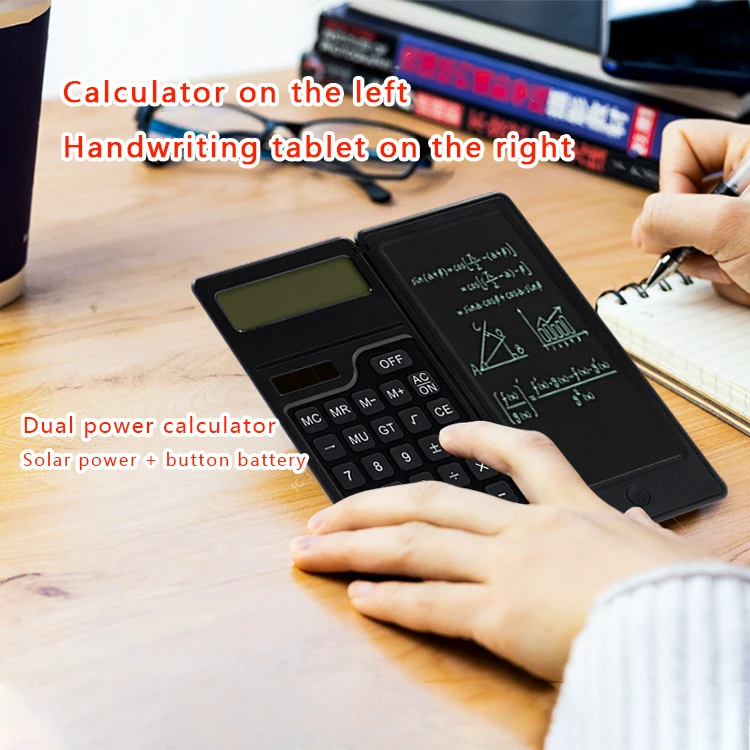 6.5 Inch Portable Calculator LCD  Writing Tablet Folding Scientific Calculator Digital Drawing Pad digital writing tablet