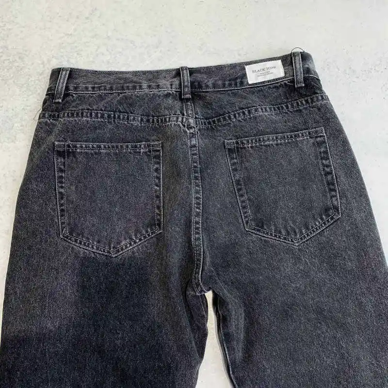 AeeDenim Hot Selling Jeans High Streetwear Flared Jeans Men Fashion Hip-hop Loose Flared Pants