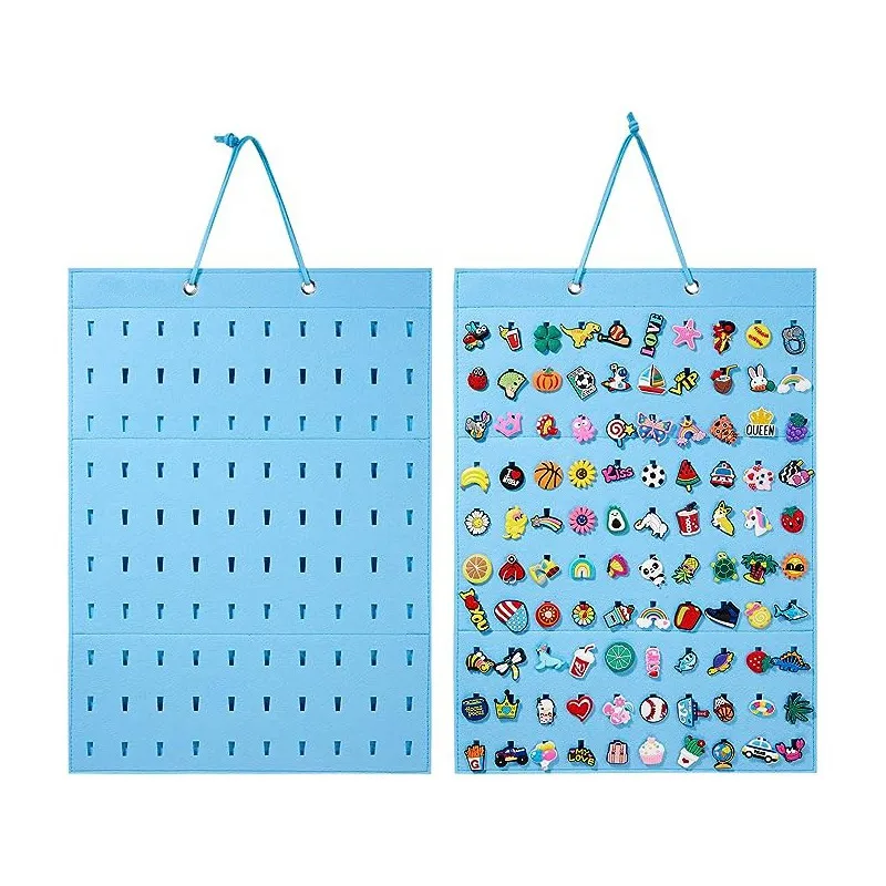 Croc Charm Holder Shoe Charms Collector Silicone Pad Rectangular Silicone Diy Hole Shoe Accessories Shoe Charms Storage Pad