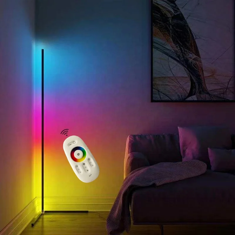  Танцевальный напольный RGB-светильник с дистанционным управлением светодиодный Угловой светильник для домашнего декора гостиной