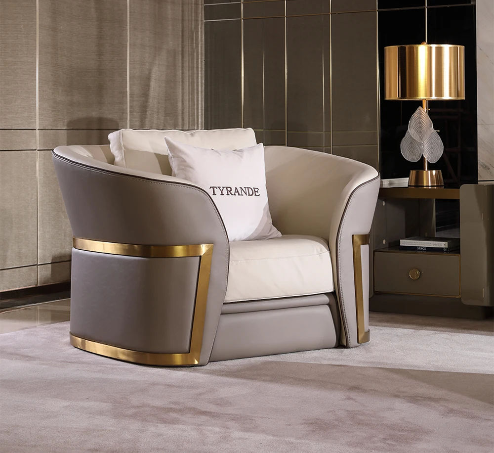 Italy design Wooden two-layer hollow with drawers gray corner table