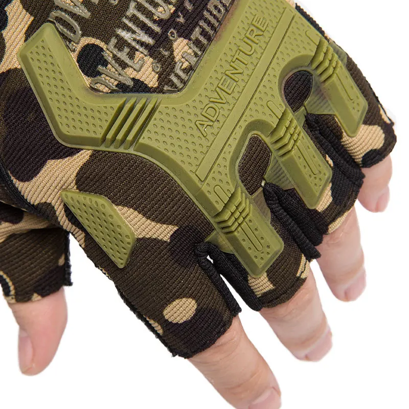 Wholesale outdoor motorcycle gloves cycling waist trainer gym half finger tactical gloves