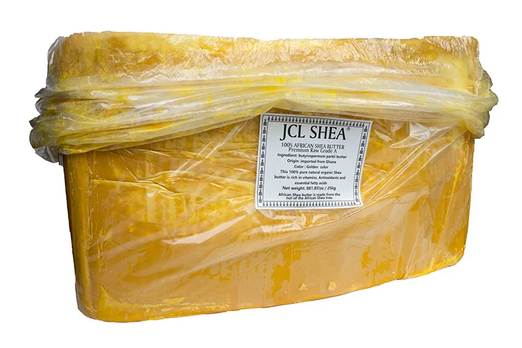 Hot Sale Organic Food Grade Shea Butter  Golden Color 25kg Raw Shea Butter For Skin