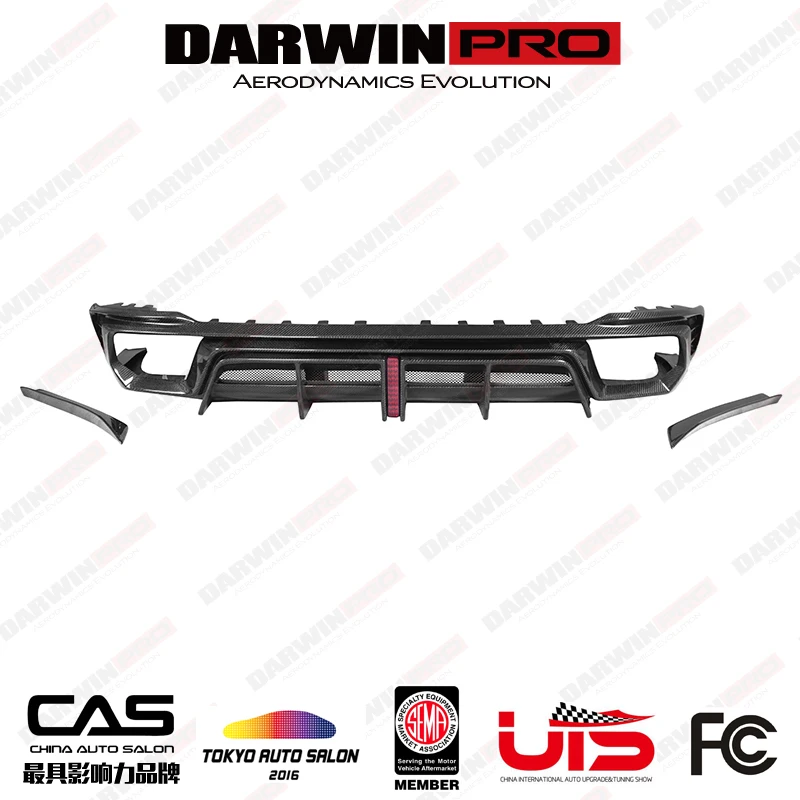  DarwinPRO BKSS стильный задний диффузор из углеродного волокна с зазорами для Audi RS4