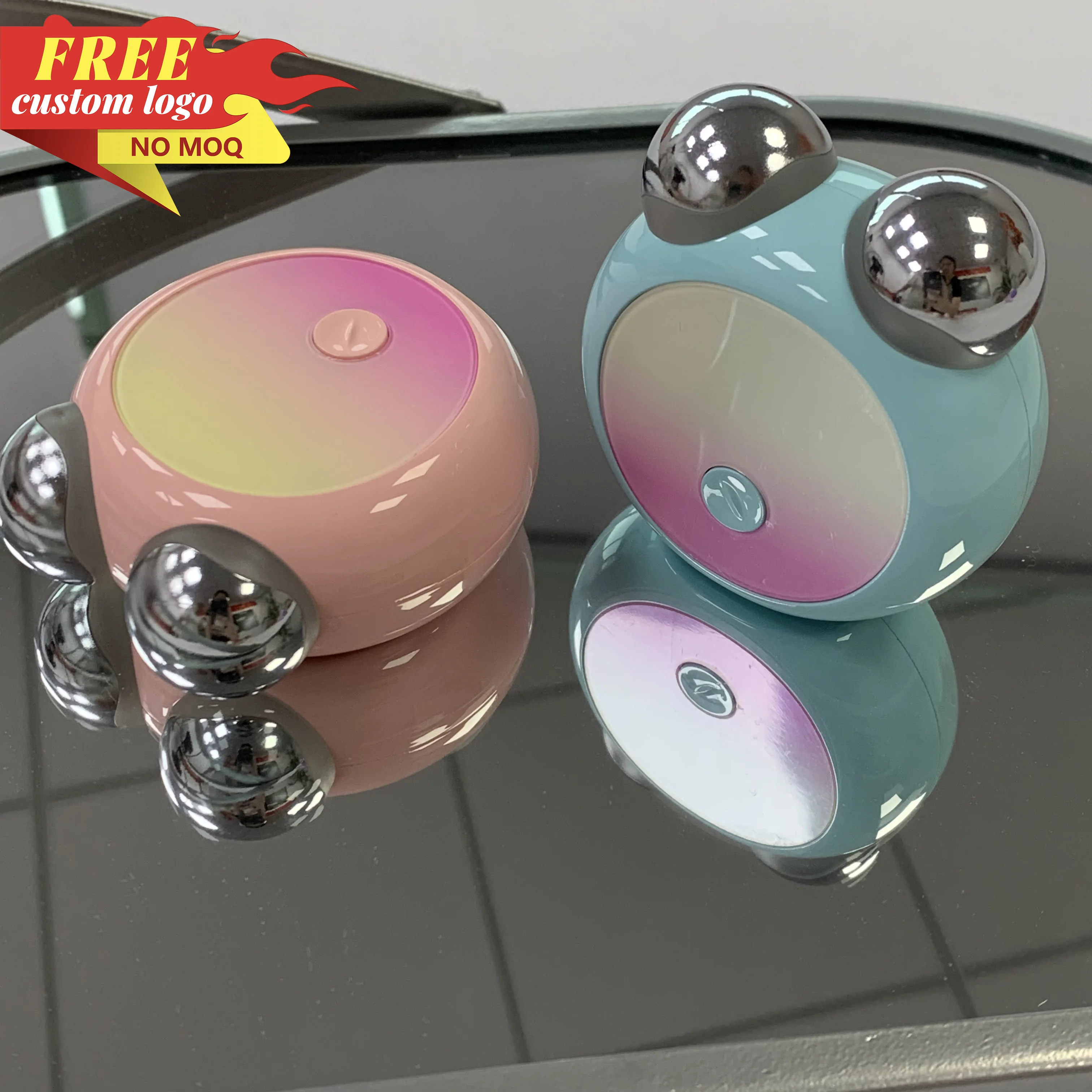 Mini skin firm device handy anti-aging face & neck lifting face and neck device massager ems rf microcurrent skin